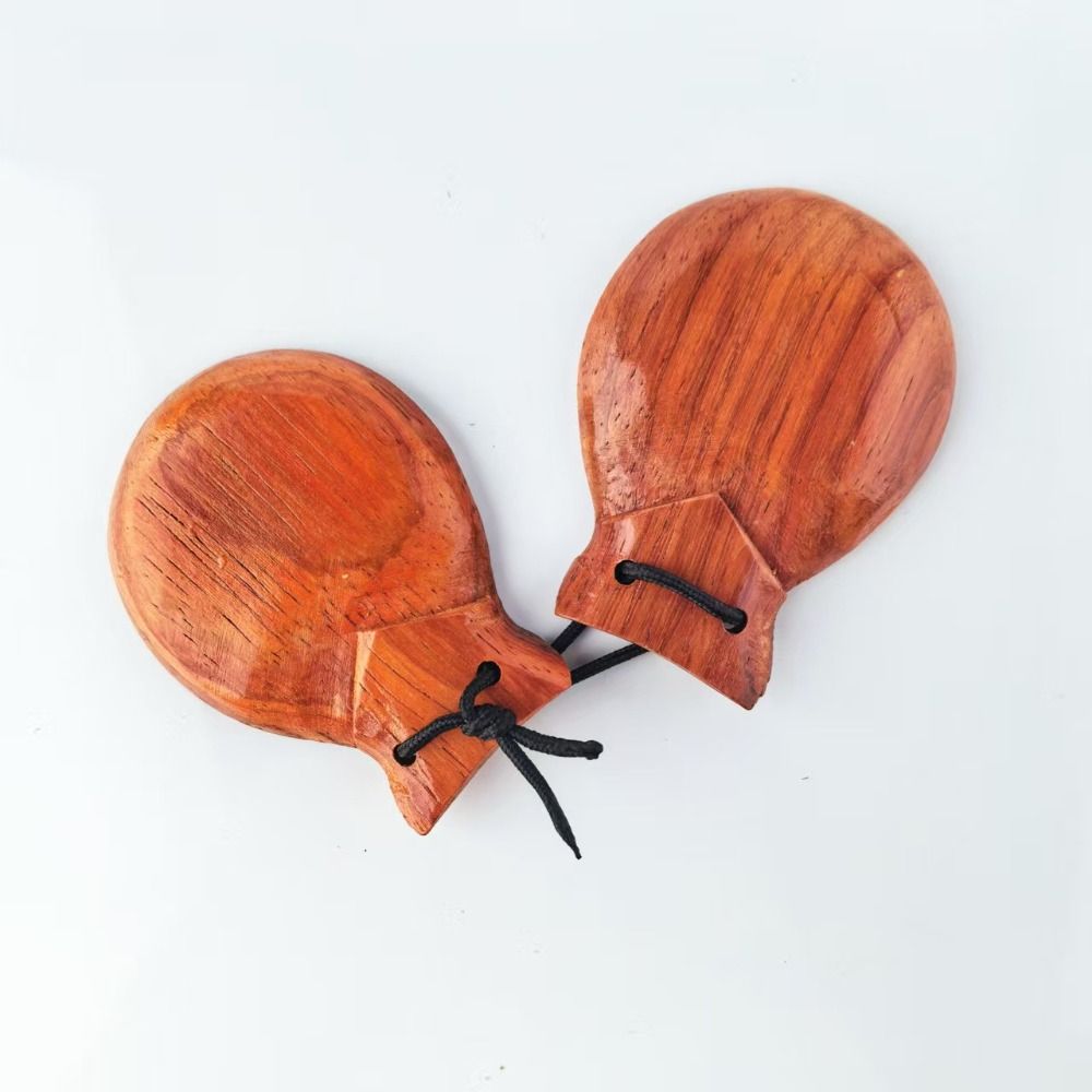 Castanet Flamenco - Orff Percussion Wood Castanets with String