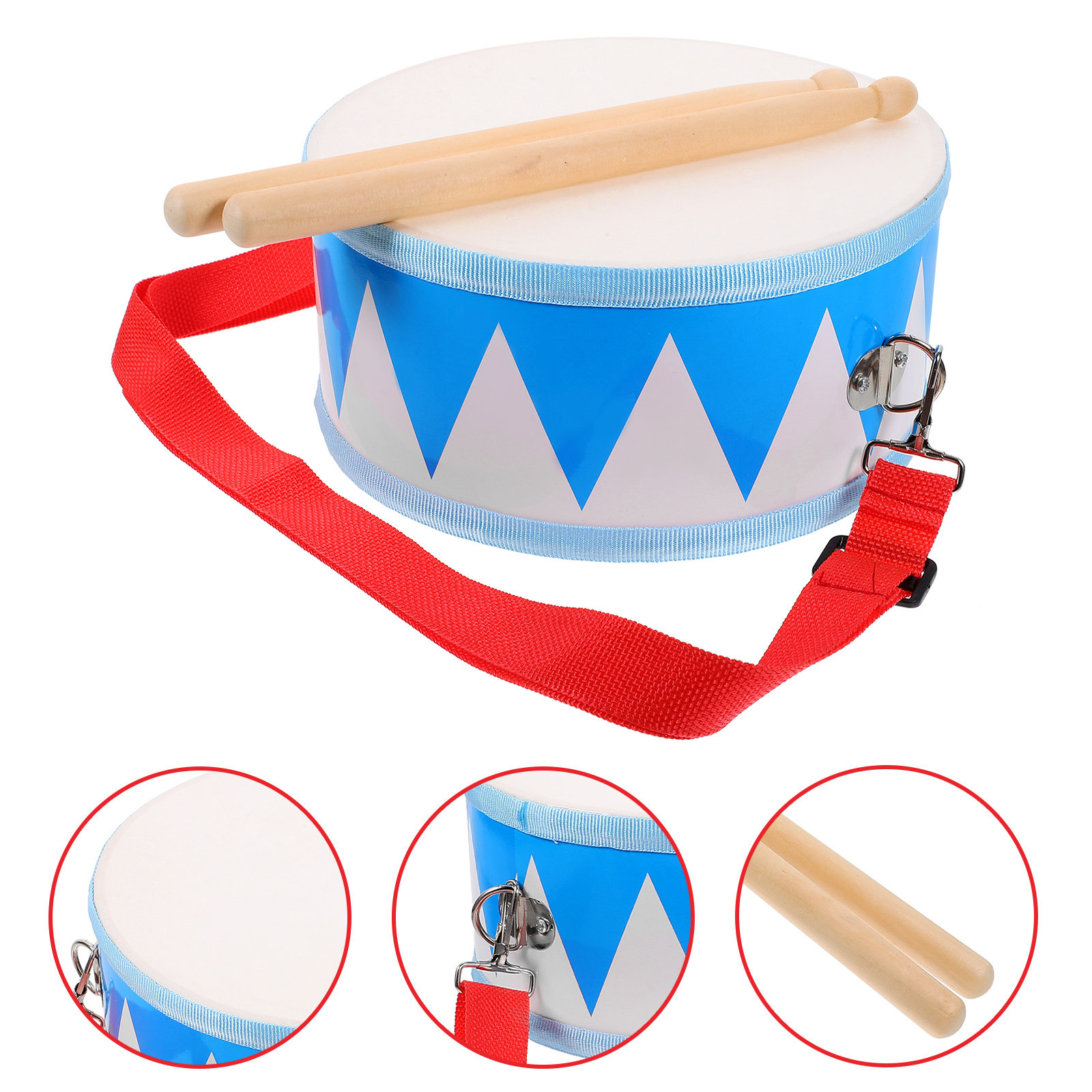 Musical Instrument Kit - 1Set Drum Music Wooden Snare Drum