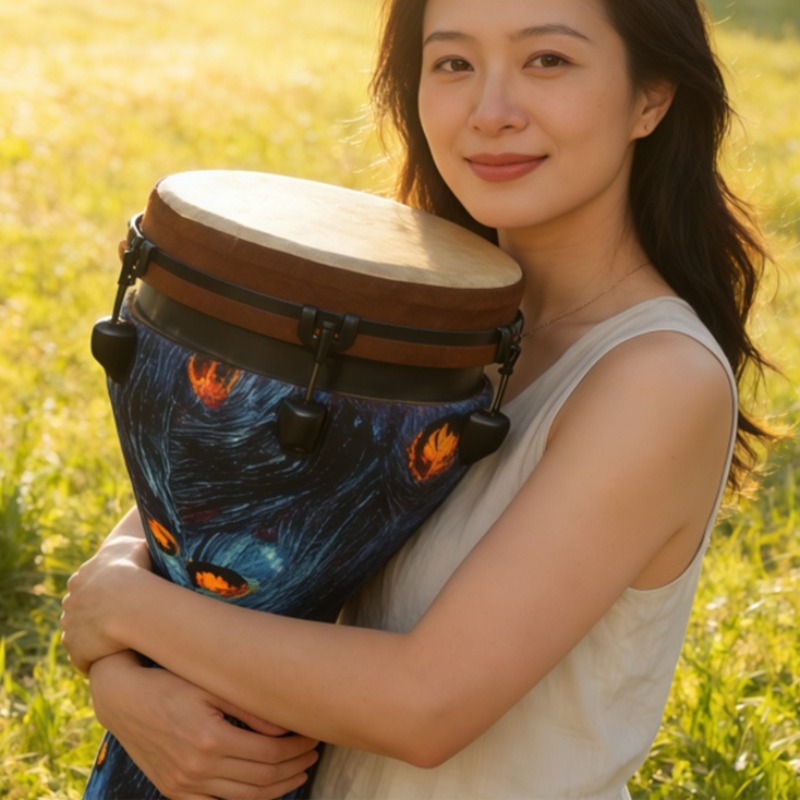 10/12Inch Djembe Colorful Wood - đánh giá và giá Musical Instrument Africa