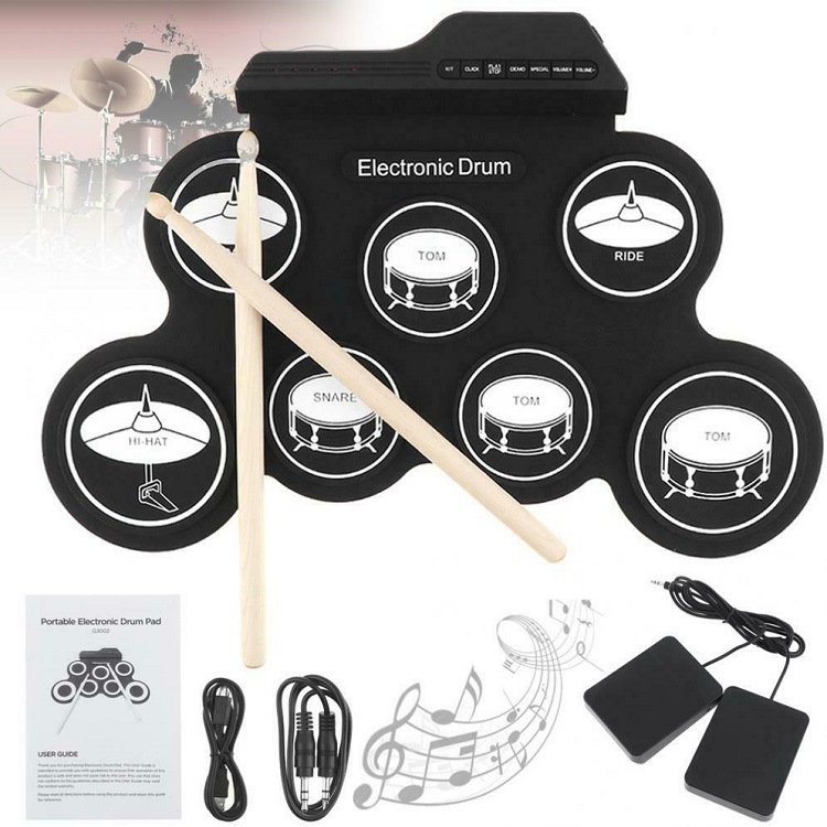 High Quality Silicon Drum Pad  - đánh giá và giá Musical Instrument Kit