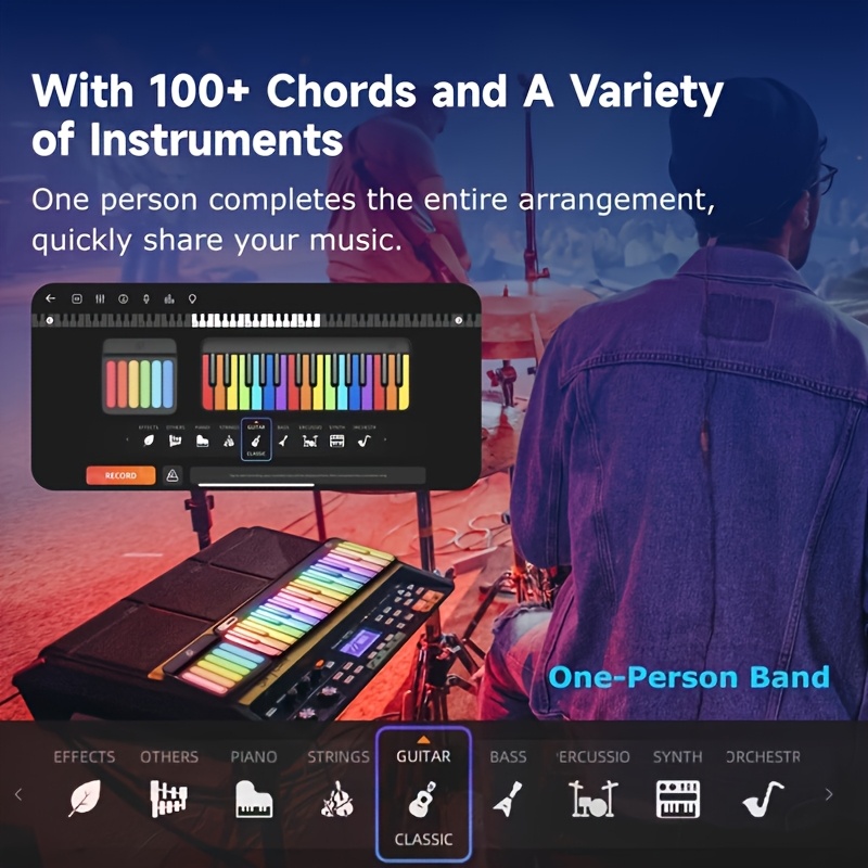 Stylish LED-Backlit PopuPiano  - đánh giá và giá Musical Instrument All