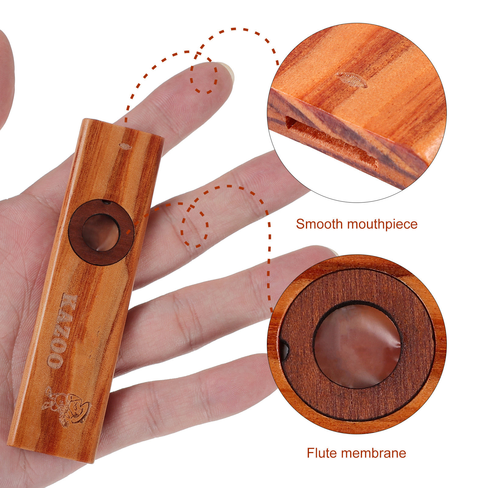 1Set Solid Wood Kazoo Easy to  - đánh giá và giá Musical Instrument Easy To Learn For Adults