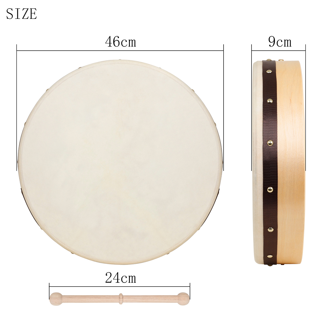 Irish Bodhran Frame Drum with  - đánh giá và giá Frame Drum Goat Skin