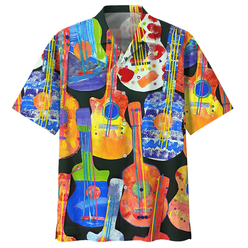 Colorful Guitar Pattern Hawaii - đánh giá và giá Musical Instrument Hawaiian