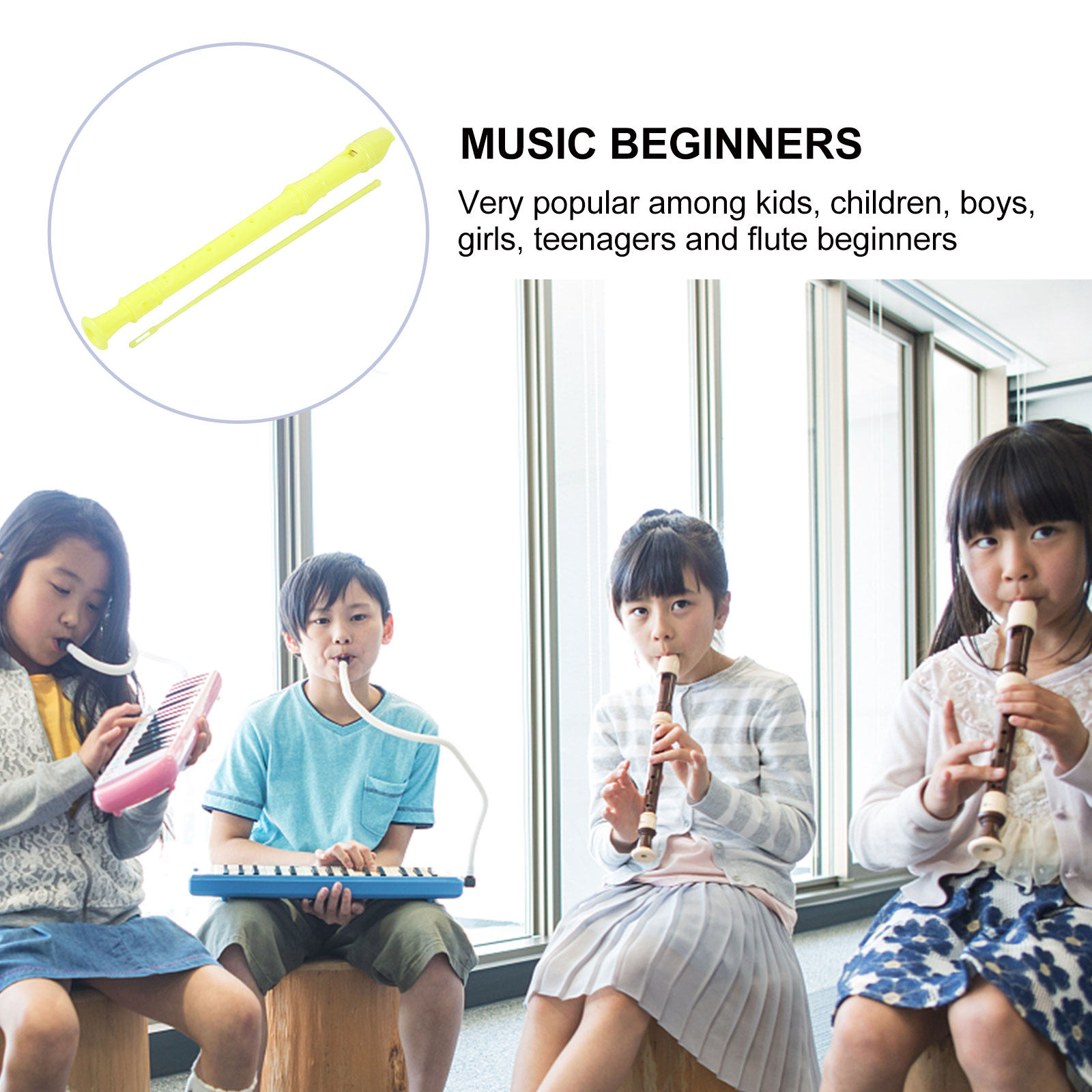 1Set Children Soprano Recorder - đánh giá và giá Soprano Recorder Plastic