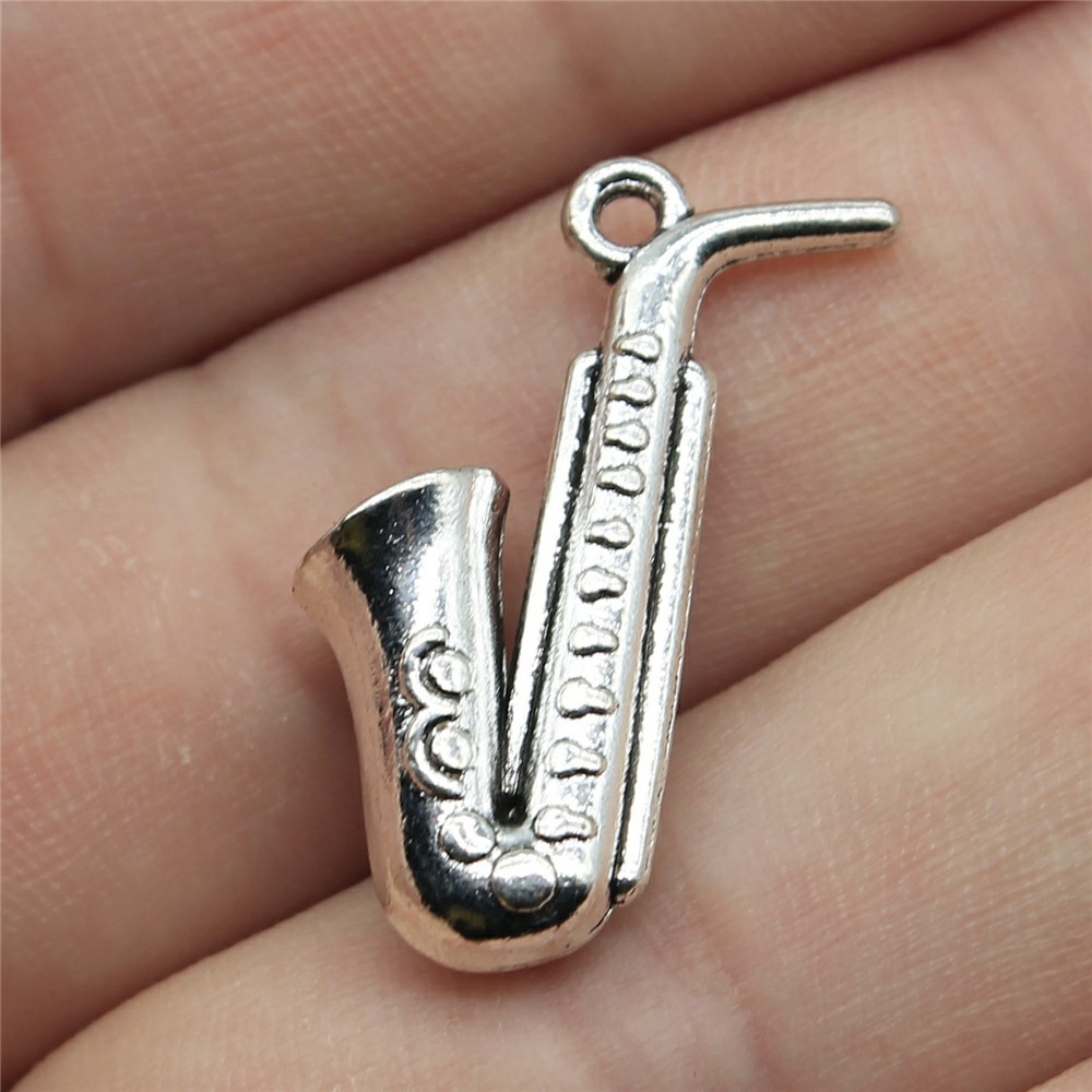 20pcs 26x21mm(1.02x0.83inch) A - đánh giá và giá Musical Instrument Saxophone