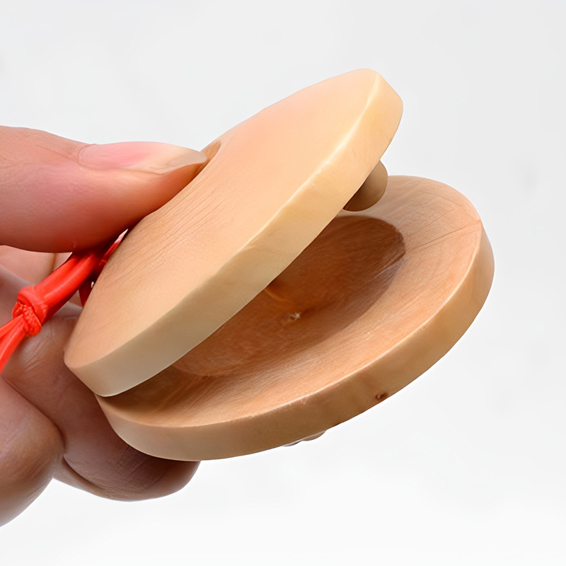 Wooden Castanets Wood Percussi - đánh giá và giá Castanet Flamenco