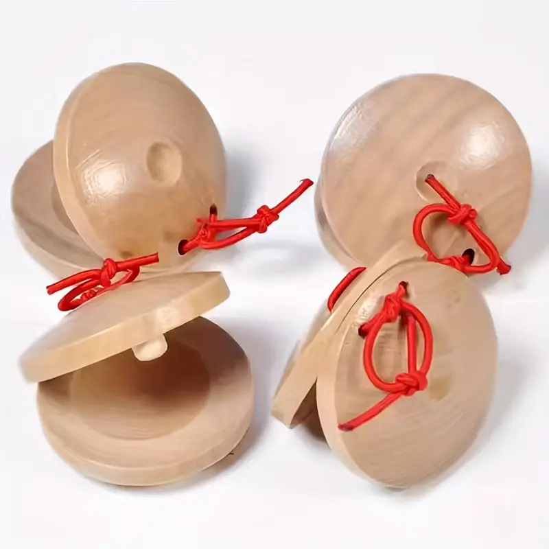 Wooden Castanets Wood Percussi - đánh giá và giá Castanet Flamenco