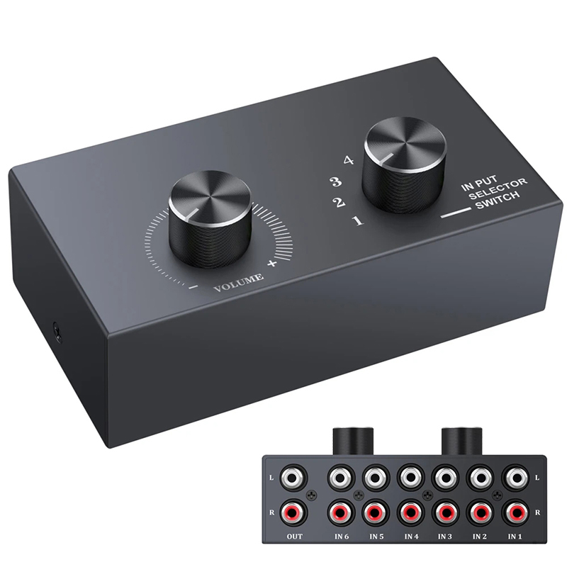 6 Way Audio Switcher Selector  - đánh giá và giá Musical Instrument Vector