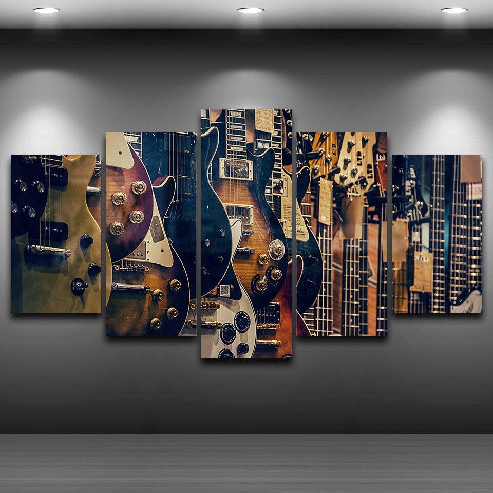 No Frame Canvas 5Pieces Vintag - đánh giá và giá Musical Instrument Of Africa