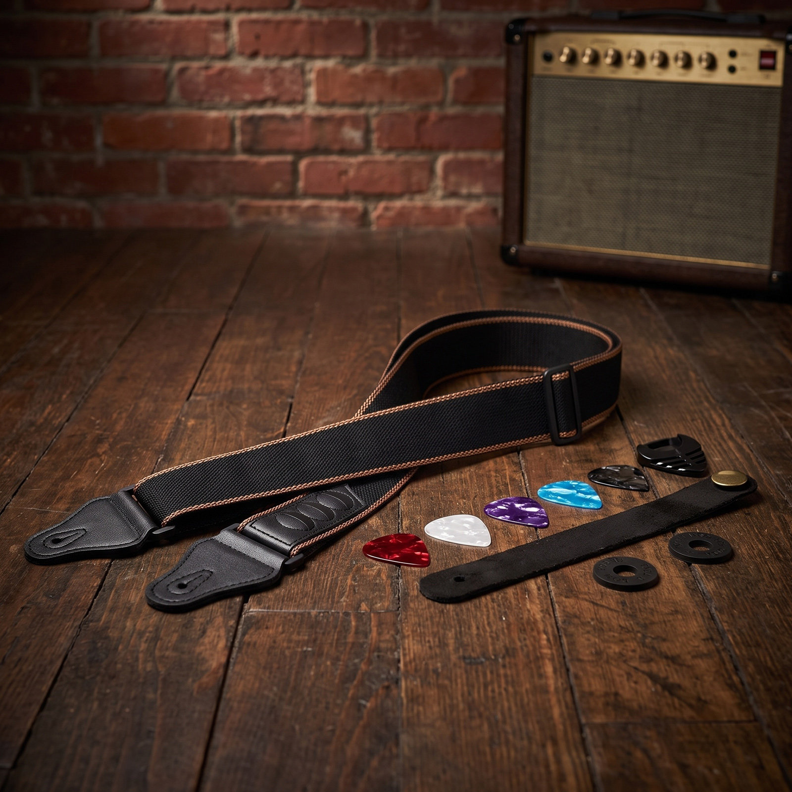 1Set Guitar Strap Kit Adjustab - đánh giá và giá Musical Instrument Kit