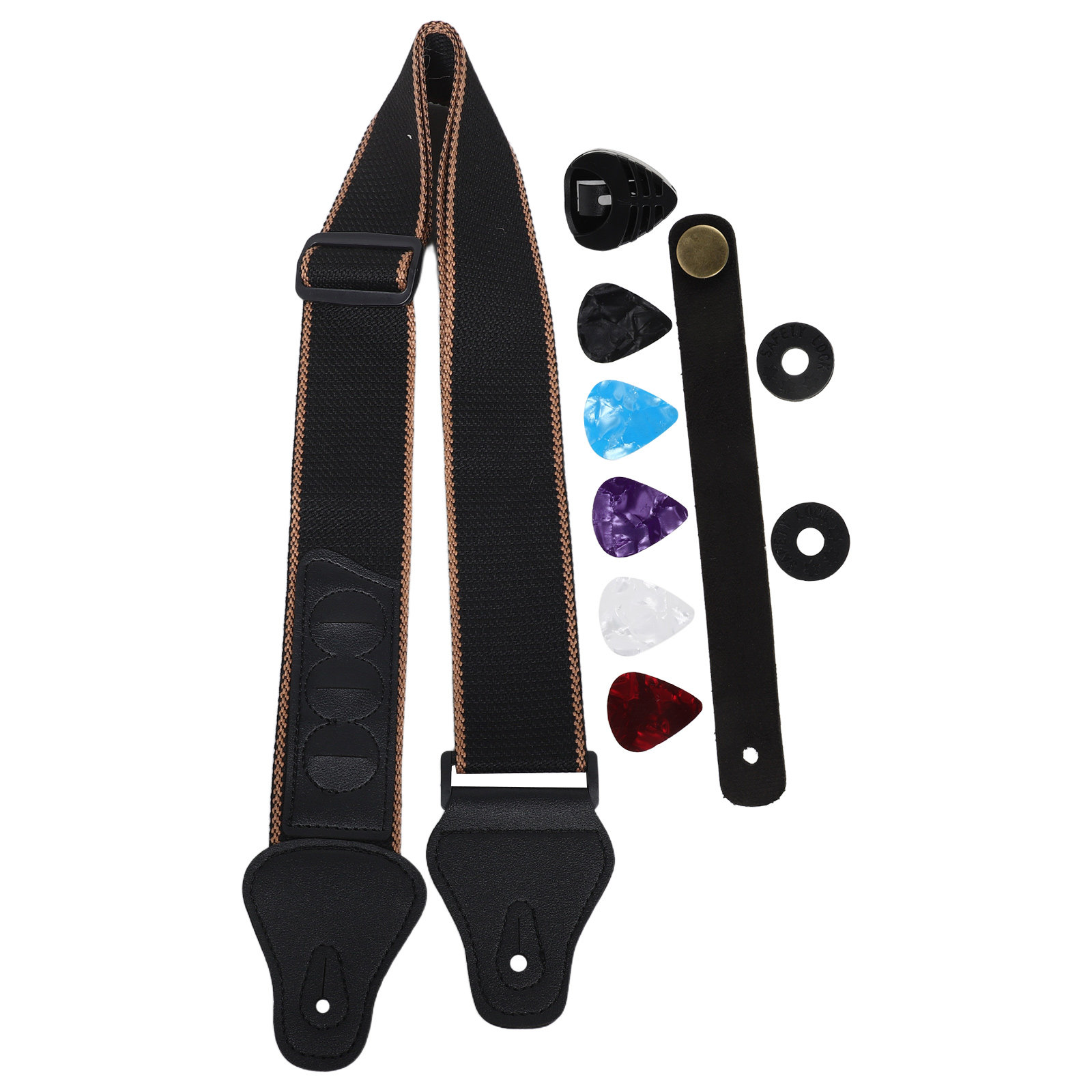 1Set Guitar Strap Kit Adjustab - đánh giá và giá Musical Instrument Kit
