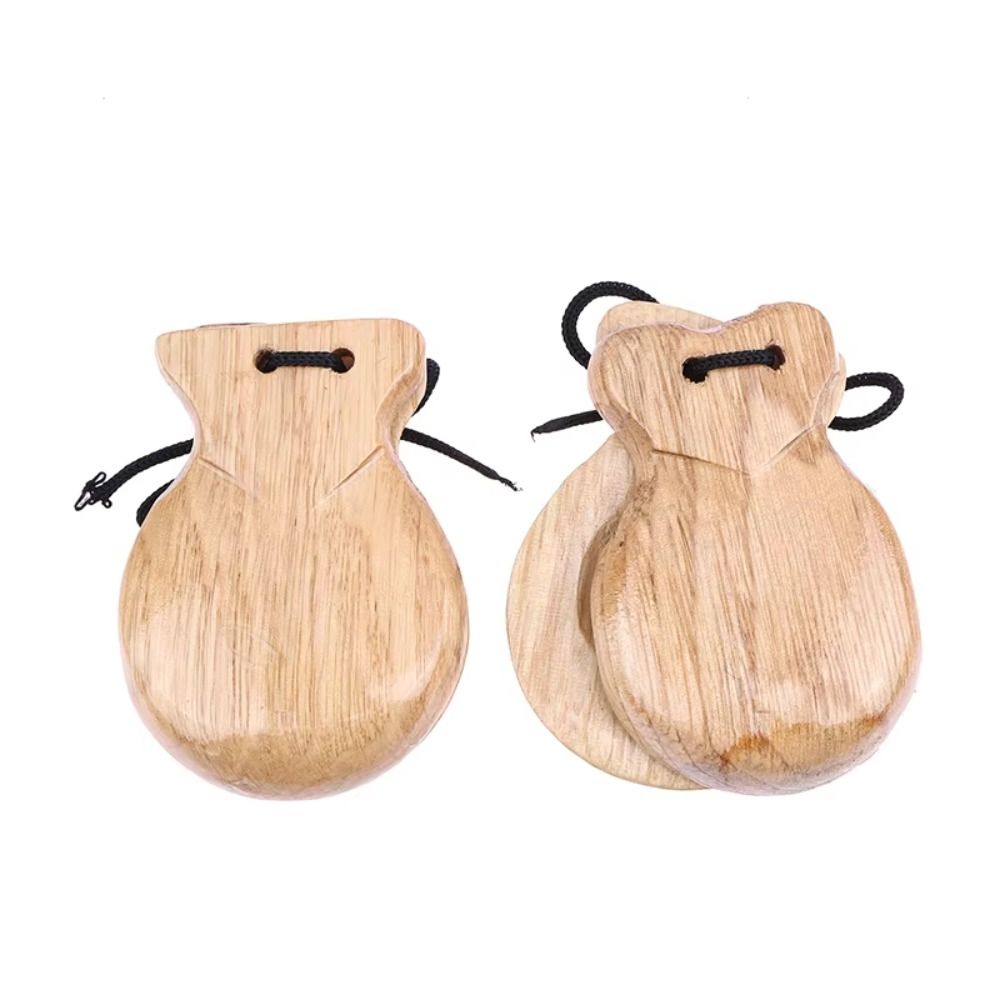 Orff Percussion Wood Castanets - đánh giá và giá Castanet Flamenco