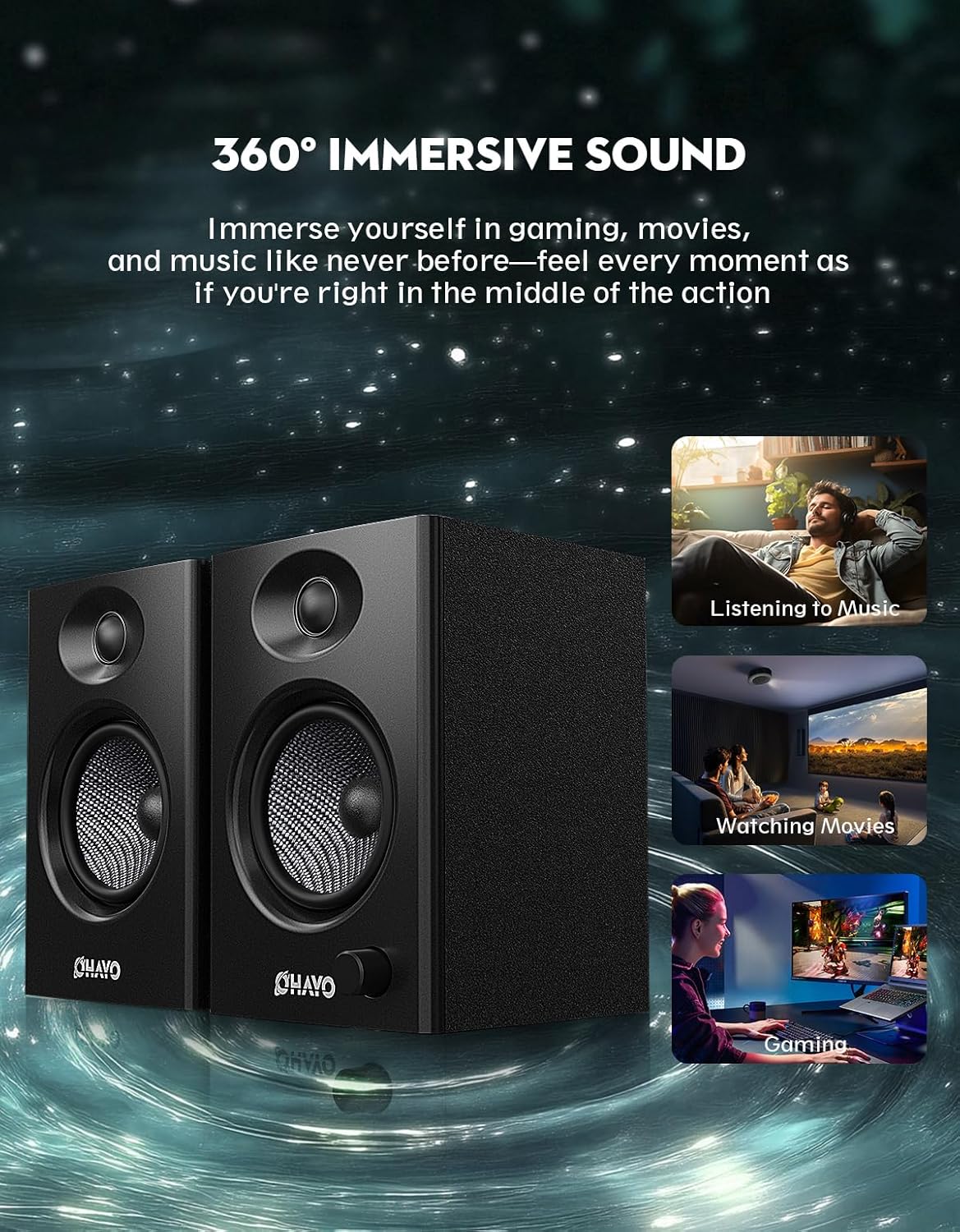 OHAYO 60W Computer Speakers fo - đánh giá và giá Musical Instrument Vector