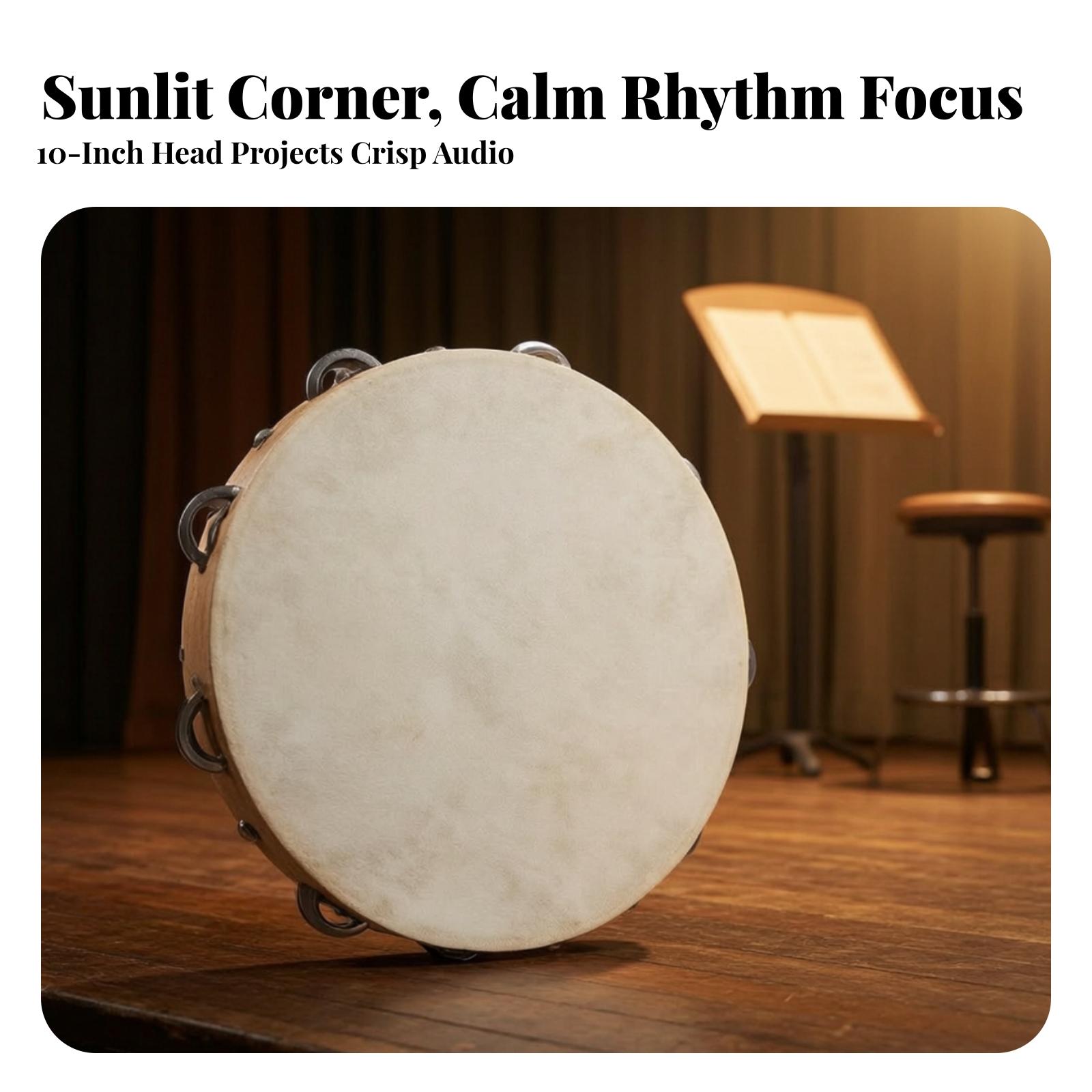 Kids Tambourine Drum Wood Fram - đánh giá và giá Frame Drum Goat Skin