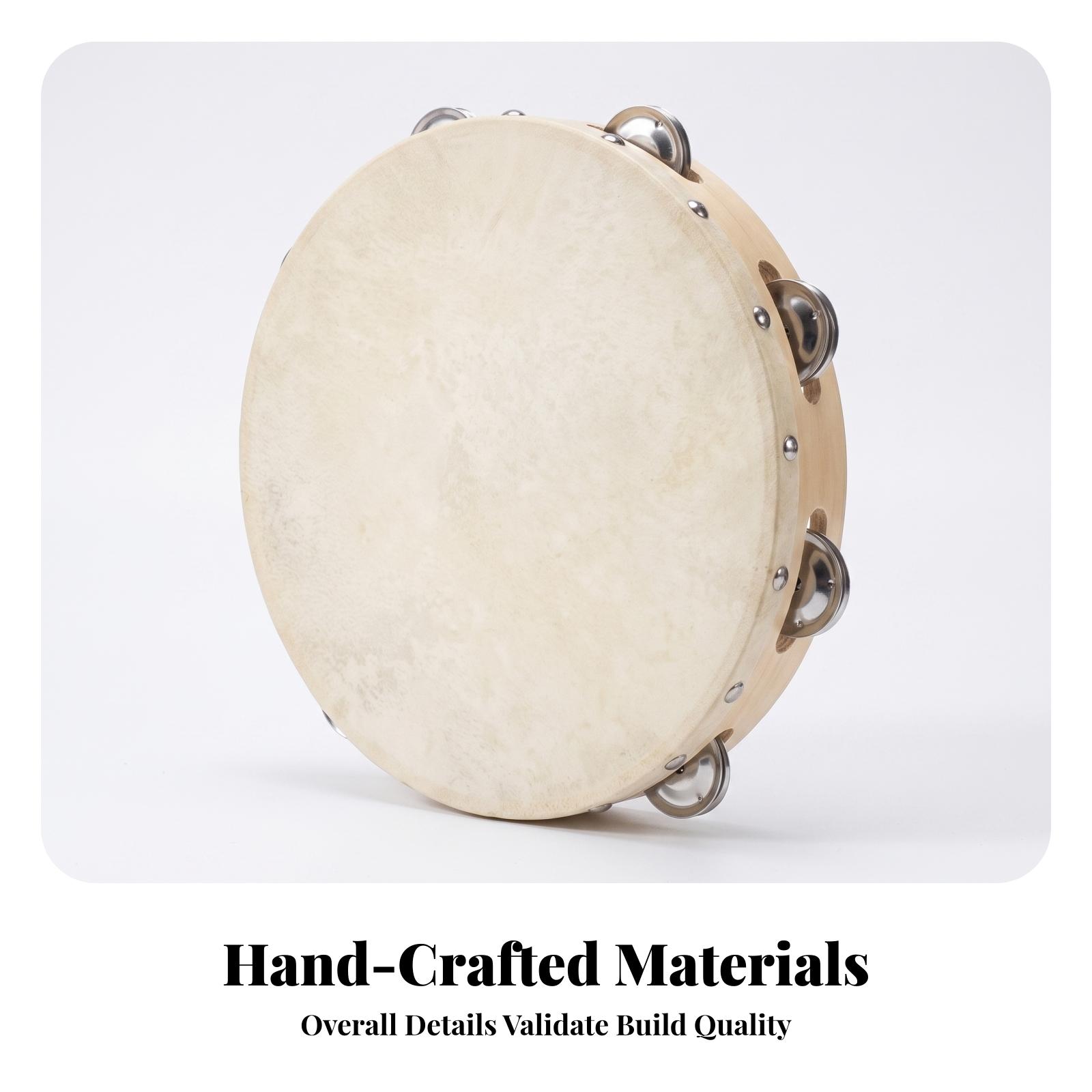 Kids Tambourine Drum Wood Fram - đánh giá và giá Frame Drum Goat Skin
